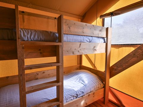 Tente en toile et en bois 6 personnes - Tente safari Grimaud