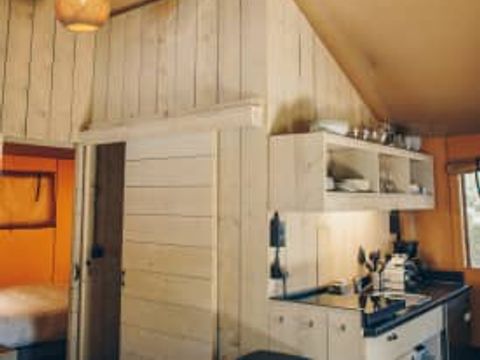 Tente en toile et en bois 4 personnes - Tente safari Fréjus, 2 chambres