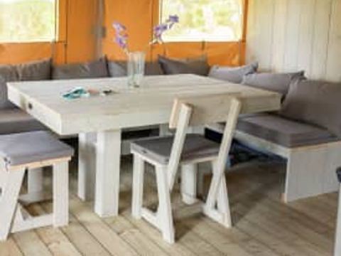 Tente en toile et en bois 4 personnes - Tente safari Fréjus, 2 chambres