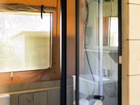 Tente en toile et en bois 4 personnes - Tente safari Fréjus, 2 chambres