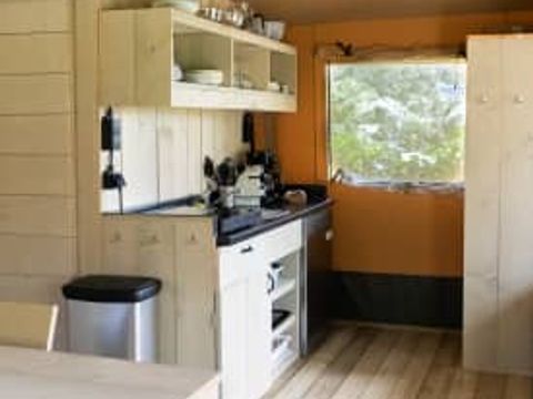 Tente en toile et en bois 4 personnes - Tente safari Fréjus, 2 chambres