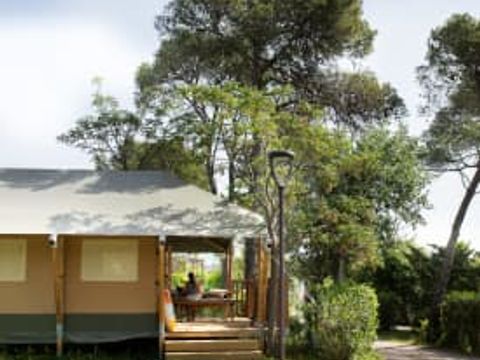 Tente en toile et en bois 4 personnes - Tente safari Fréjus, 2 chambres