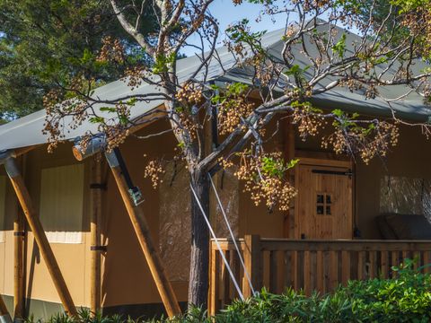 Tente en toile et en bois 4 personnes - Tente safari Fréjus, 2 chambres