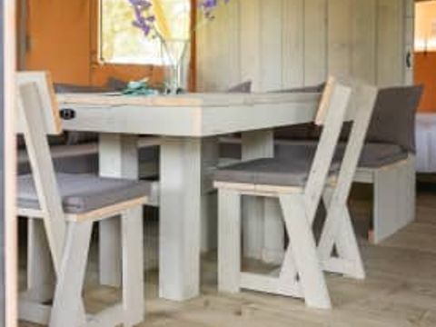 Tente en toile et en bois 4 personnes - Tente safari Fréjus, 2 chambres
