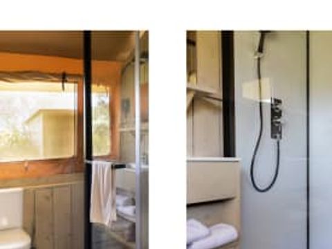 Tente en toile et en bois 4 personnes - Tente safari Fréjus, 2 chambres