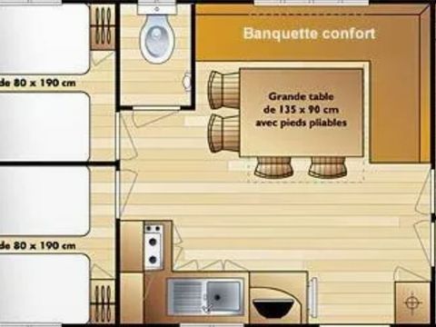 MOBILHOME 6 personnes - MH3 Premium climatisé