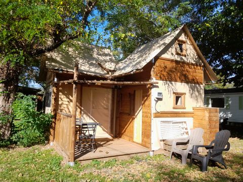 TENTE TOILE ET BOIS 4 personnes - Caba'tente 2 chambres
