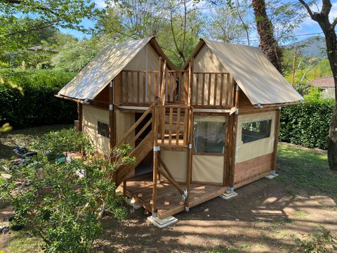 TENTE TOILE ET BOIS 4 personnes - Caba'tente 2 chambres