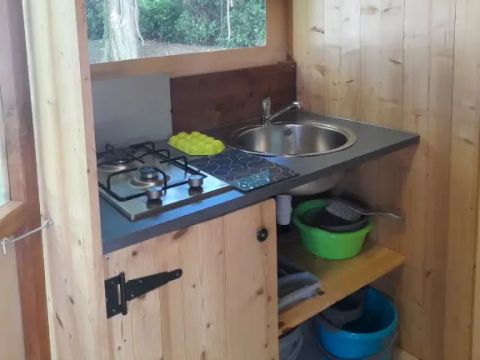 TENTE TOILE ET BOIS 4 personnes - Caba'tente 2 chambres