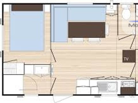 MOBILHOME 6 personnes - ATLANTIC (En arrivée samedi)