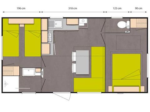MOBILHOME 4 personnes - CABIROU (En arrivée dimanche)