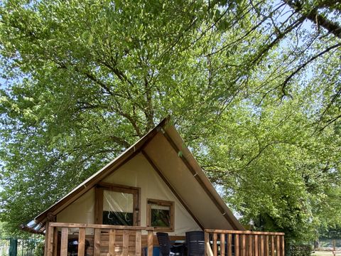 Tente en toile et en bois 4 personnes - Ecolodge