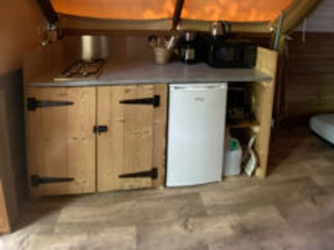 Tente en toile et en bois 4 personnes - Ecolodge