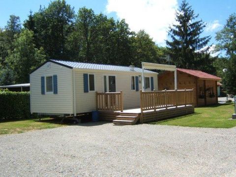 MOBILHOME 6 personnes -  Mobil home Bermudes Confort 30m² (3 chambres) + terrasse semi couverte de 18 m² + TV 6 pers