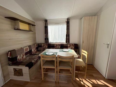MOBILHOME 6 personnes -  Mobil home Bermudes Confort 30m² (3 chambres) + terrasse semi couverte de 18 m² + TV 6 pers