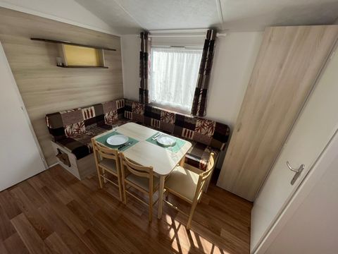 MOBILHOME 6 personnes -  Mobil home Bermudes Confort 30m² (3 chambres) + terrasse semi couverte de 18 m² + TV 6 pers