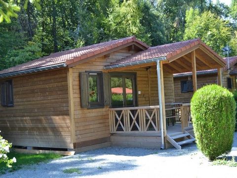 CHALET 4 personnes - Chalet Sequoia PREMIUM 34 m² (2 chambres) + double terrasse de 13 m² (couverte) + clim réversible 4/6 pers