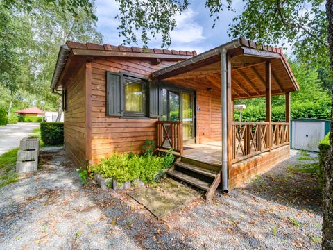 CHALET 4 personnes - Chalet Sequoia PREMIUM 34 m² (2 chambres) + double terrasse de 13 m² (couverte) + clim réversible 4/6 pers