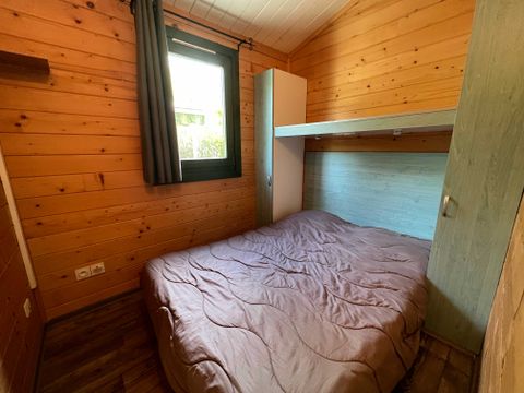 CHALET 4 personnes - Chalet Sequoia PREMIUM 34 m² (2 chambres) + double terrasse de 13 m² (couverte) + clim réversible 4/6 pers