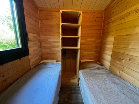 CHALET 4 personnes - Chalet Sequoia PREMIUM 34 m² (2 chambres) + double terrasse de 13 m² (couverte) + clim réversible 4/6 pers