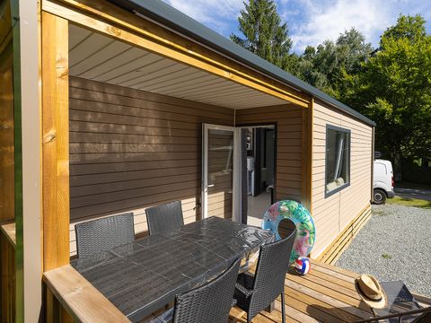 MOBILHOME 4 personnes - NEW// Mobil-Home Loggia Confort 32m² - 4 personnes + Terrasse intégrée  couverte + TV+ lit160