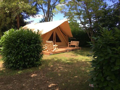 Tente en toile et en bois 4 personnes - Lodge