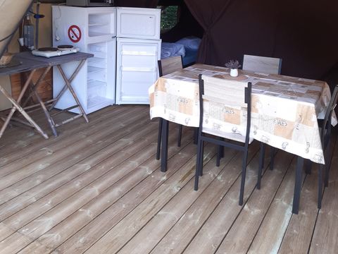 Tente en toile et en bois 4 personnes - Lodge
