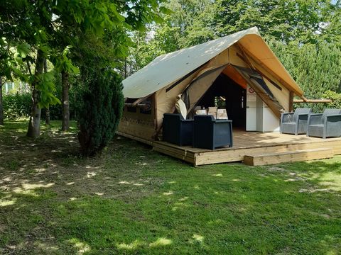 Tente en toile et en bois 4 personnes - Lodge
