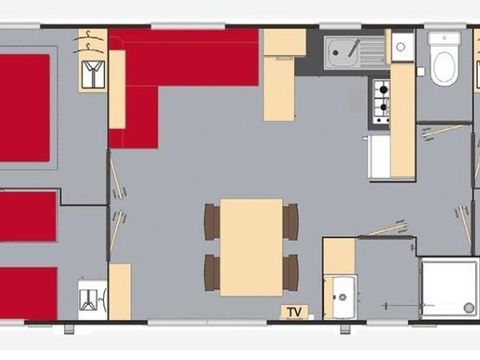 Mobilhome 8 personnes - Confort - 4 chambres