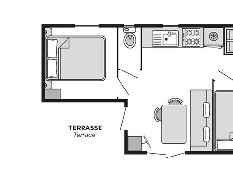 MOBILHOME 4 personnes - Azur CONFORT Climatisé