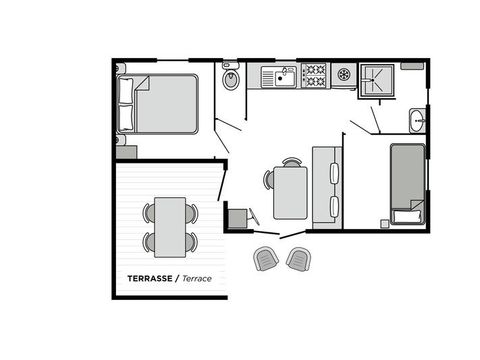 MOBILHOME 4 personnes - Azur CONFORT Climatisé