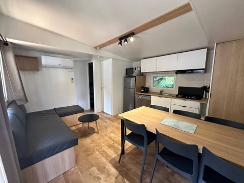 MOBILHOME 6 personnes - Premium | 3 Ch. | 6 Pers. | Terrasse Lounge | Clim.