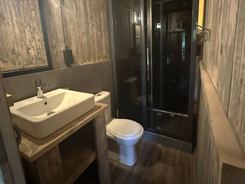 Tente en toile et en bois 5 personnes - Lodge | 2 Ch. | 5 Pers. | Clim.