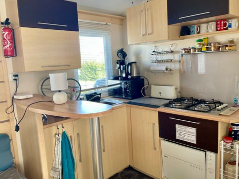MOBILHOME 3 personnes - CLIMATISE DANS CAMPING A LA FERME