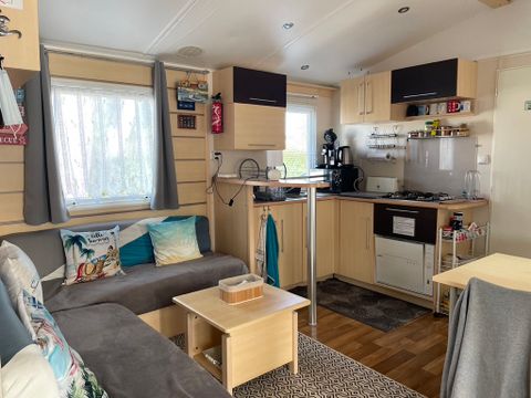 MOBILHOME 3 personnes - CLIMATISE DANS CAMPING A LA FERME