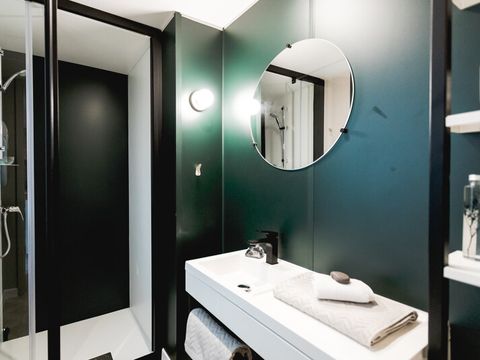 MOBILHOME 4 personnes - LE GRAND LARGE PRIVILEGE CLIMATISE + LAVE VAISSELLE