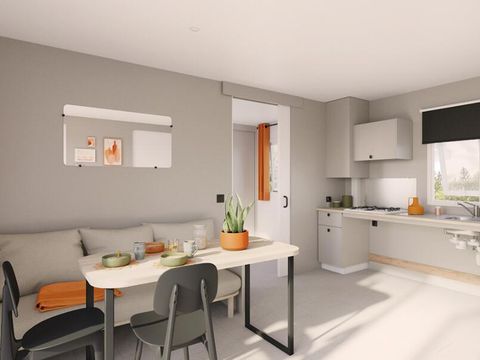 MOBILHOME 5 personnes - PRIVILEGE PMR - 5 Pers - 2 adultes - 3 enfants - 2 chambres