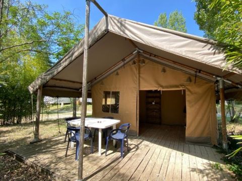 Tente en toile et en bois 5 personnes - LODGE COSY