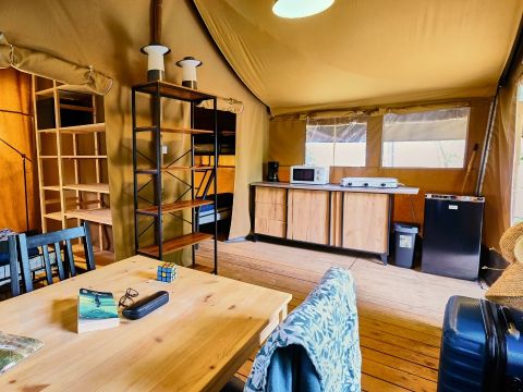 Tente en toile et en bois 5 personnes - LODGE COSY