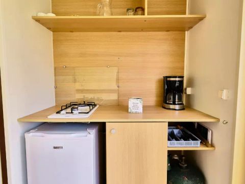 Tente en toile et en bois 4 personnes - Bungalow Toilé 3 Pièces 4 adultes (+ 1 enfant -9 ans) Sans Sanitaire