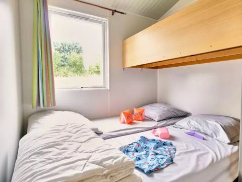 Tente en toile et en bois 4 personnes - Bungalow Toilé 3 Pièces 4 adultes (+ 1 enfant -9 ans) Sans Sanitaire