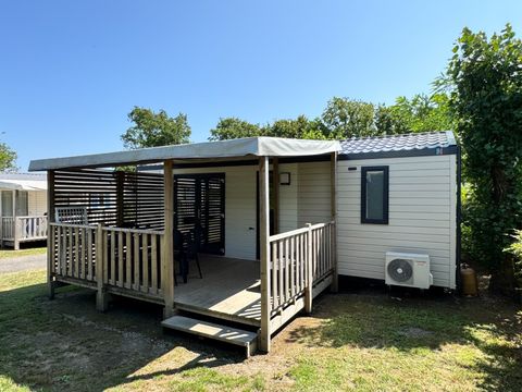MOBILHOME 4 personnes - Mobil Home Authentique 3 Pièces 4 Personnes Climatisé + TV