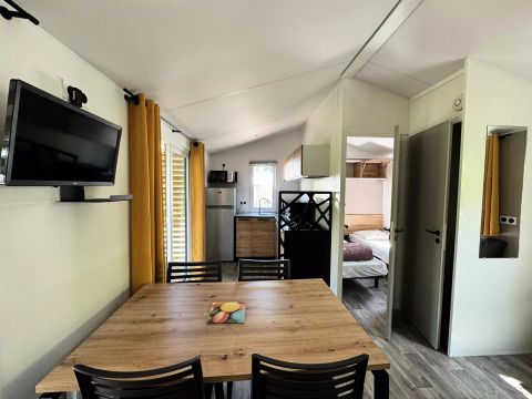 MOBILHOME 4 personnes - Mobil Home Authentique 3 Pièces 4 Personnes Climatisé + TV