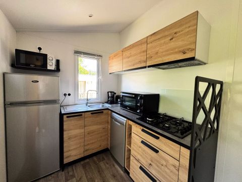 MOBILHOME 4 personnes - Mobil Home Authentique 3 Pièces 4 Personnes Climatisé + TV