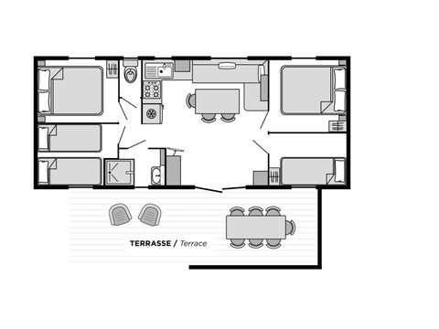 MOBILHOME 7 personnes - Family CONFORT