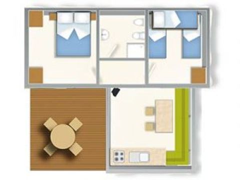 MOBILHOME 6 personnes - BAIA LUX