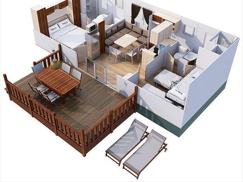Mobilhome 5 personnes - SunLodge Redwood