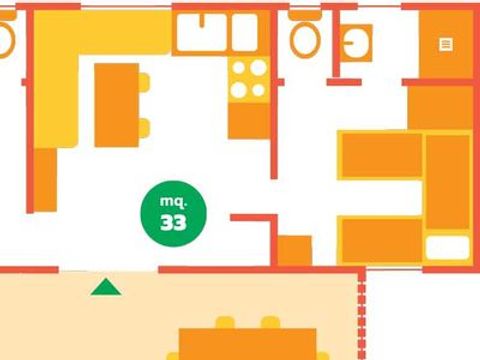 MOBILHOME 4 personnes - NINFEA
