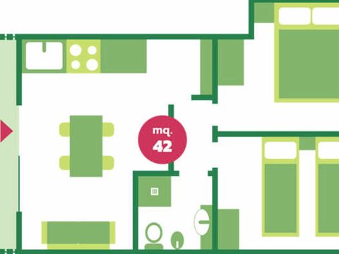 MAISON 4 personnes - ECO ORCHIDEA