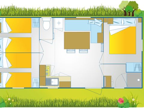 MOBILHOME 7 personnes - Happy Premium